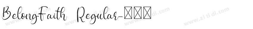 BelongFaith  Regular字体转换